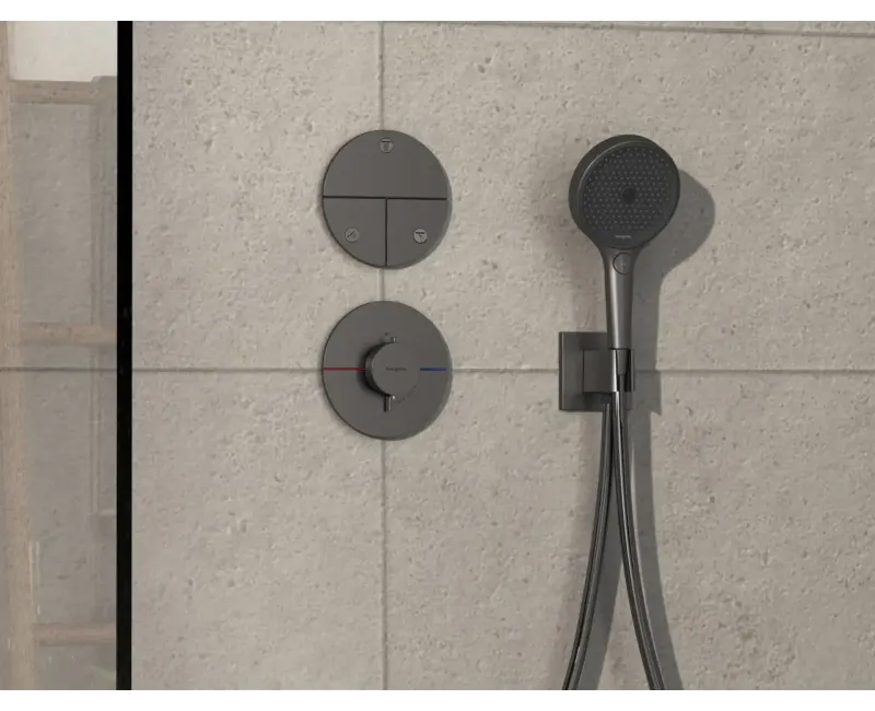Dušas maisītājs iebūvējamā daļa Hansgrohe ShowerSelect Comfort, iebūvējams, matēta melna, 15558340 NEW