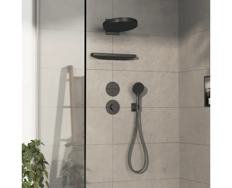 Dušas maisītājs iebūvējamā daļa Hansgrohe ShowerSelect Comfort, iebūvējams, matēta melna, 15558340 NEW