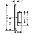 Dušas maisītājs Hansgrohe ShowerSelect Comfort, ar termostatu, iebūvējams, matēta balta, 15559700 NEW