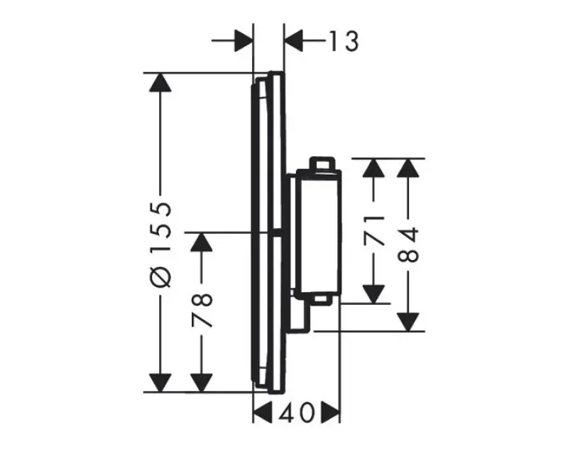 Dušas maisītājs Hansgrohe ShowerSelect Comfort, ar termostatu, iebūvējams, matēta balta, 15559700 NEW