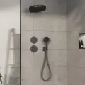 Dušas maisītājs Hansgrohe ShowerSelect Comfort, iebūvējams, ar termostatu, matēta melna hroms, 15562340 NEW