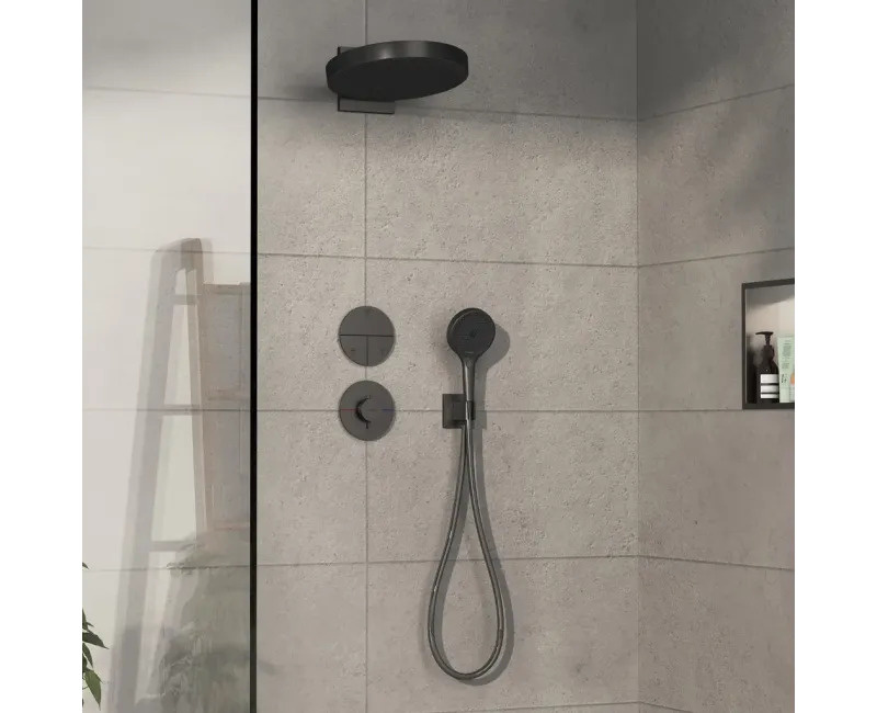 Dušas maisītājs Hansgrohe ShowerSelect Comfort, iebūvējams, ar termostatu, matēta melna hroms, 15562340 NEW
