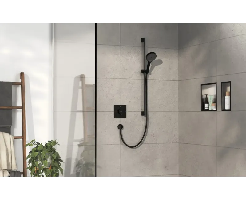 Dušas maisītājs Hansgrohe ShowerSelect Comfort, ar termostatu, iebūvējams, matēta melna, 15571670 NEW