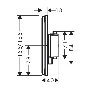 Dušas maisītājs Hansgrohe ShowerSelect Comfort, ar termostatu, iebūvējams, matēta balta, 15571700 NEW