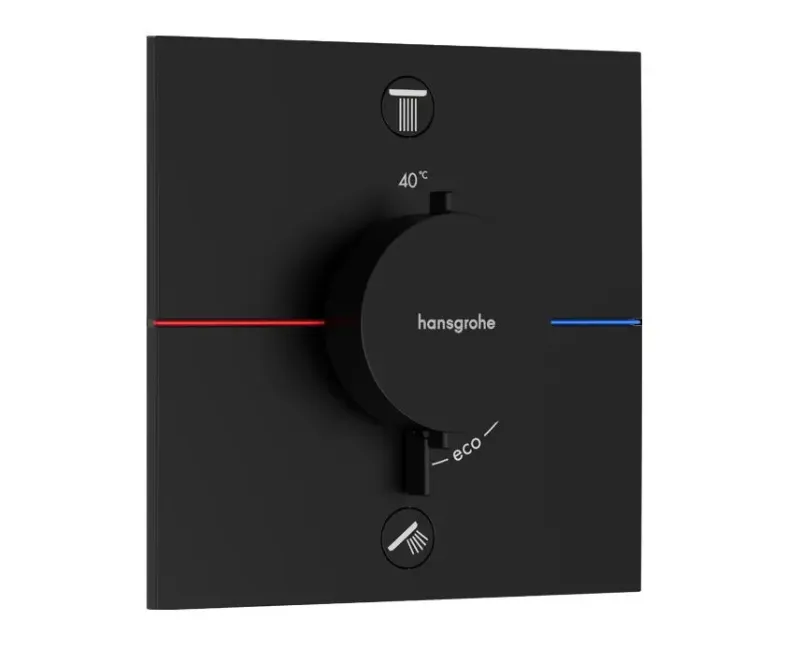 Dušas maisītājs Hansgrohe ShowerSelect Comfort, iebūvējams, ar termostatu, matēta melna, 15572670 NEW