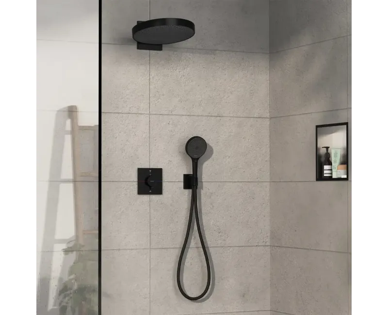 Dušas maisītājs Hansgrohe ShowerSelect Comfort, iebūvējams, ar termostatu, matēta melna, 15572670 NEW