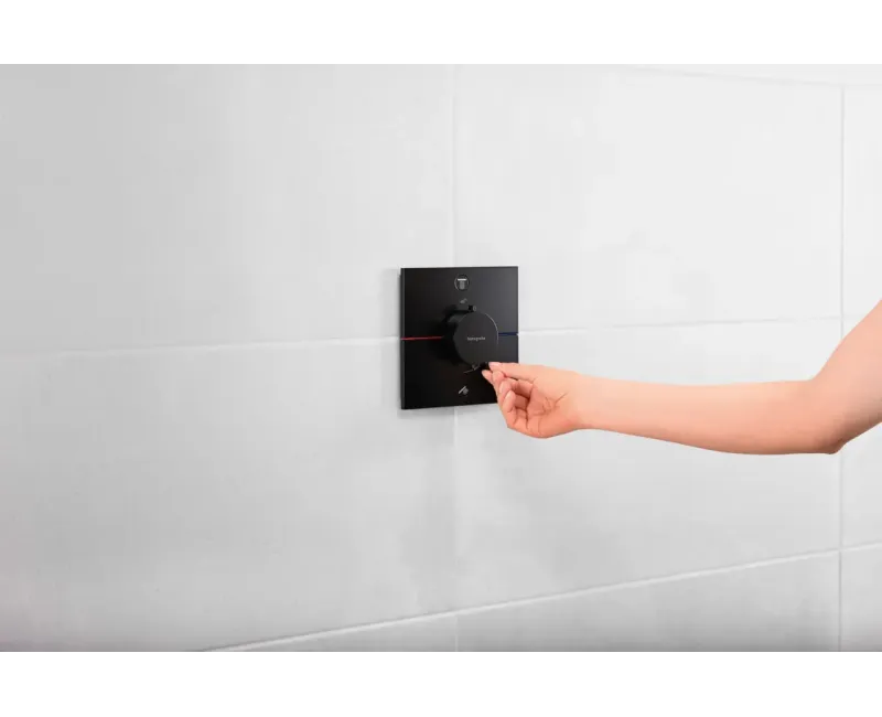 Dušas maisītājs Hansgrohe ShowerSelect Comfort, iebūvējams, ar termostatu, matēta melna, 15572670 NEW