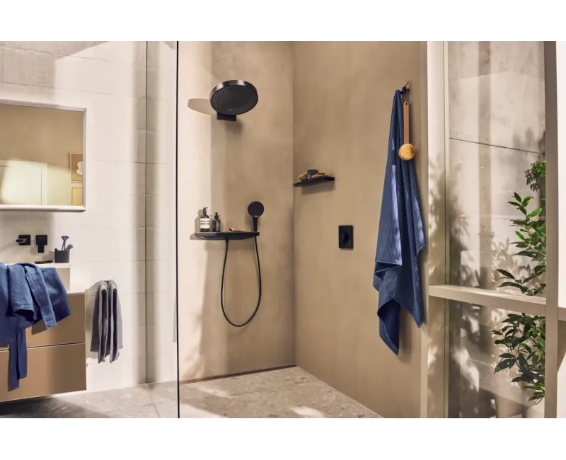 Dušas maisītājs Hansgrohe ShowerSelect Comfort, iebūvējams, ar termostatu, matēta melna, 15572670 NEW