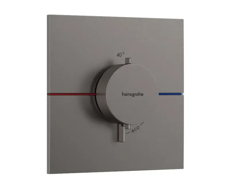 Смеситель для душа Hansgrohe ShowerSelect Comfort, встраиваемый, с термостатом, матовый черный хром, 15574340