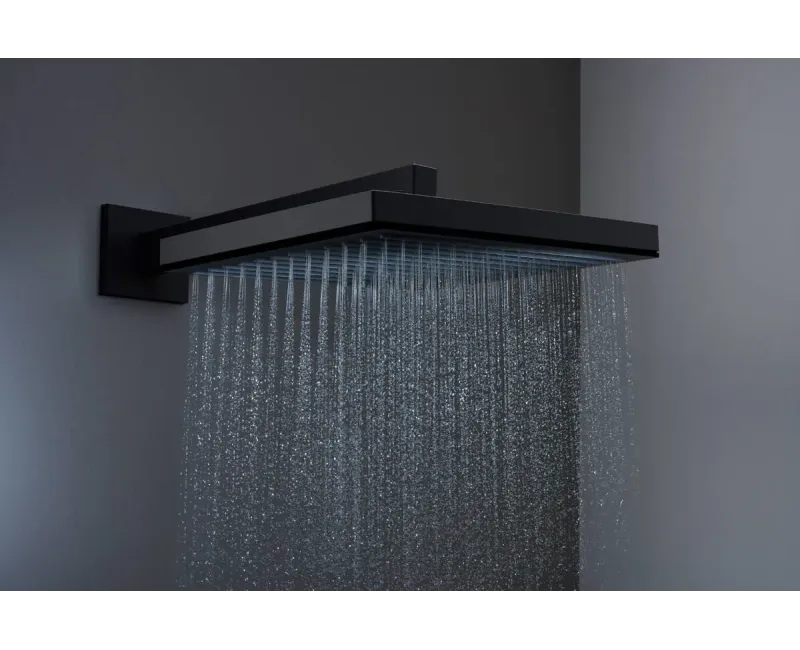Dušas galva Hansgrohe Pulsify E, 26x26 cm, matēta melna, 24330670 NEW