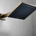 Душевая голова Hansgrohe Pulsify E, 26x26 см, EcoSmart, матовая бронза, 24331140