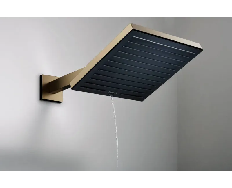 Душевая голова Hansgrohe Pulsify E, 26x26 см, EcoSmart, матовая бронза, 24331140