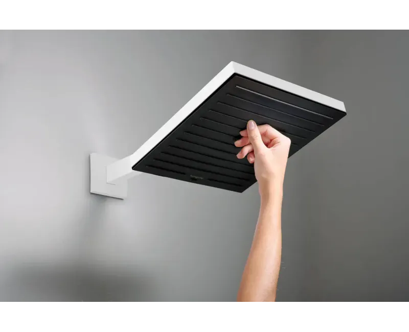 Душевая голова Hansgrohe Pulsify E, 26x26 см, EcoSmart, матовая белая, 24331700
