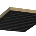 Dušas galva Hansgrohe Pulsify E, 26x26 cm, EcoSmart+, matēta bronza, 24333140 NEW