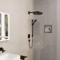Dušas komplekts Hansgrohe Rainfinity, 3 režīmi, matēta melna, 28745670 NEW