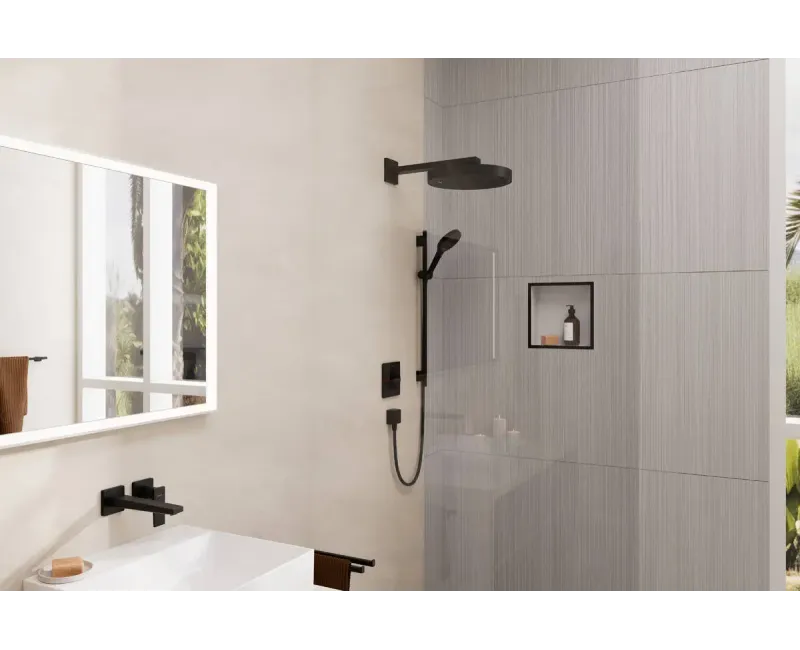 Dušas komplekts Hansgrohe Rainfinity, 3 režīmi, matēta melna, 28745670 NEW