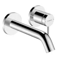 Смеситель для раковины Hansgrohe Tecturis S, встраиваемый, с клапаном PopUp, для 2-х отверстий, EcoSmart, хром, 73350000