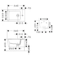 Piekaramais bidē Hansgrohe EluPura Original Q, SmartClean, balts, 61172450 NEW
