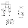 Pisuārs Hansgrohe EluPura Original Q, ar augšējo ūdens pievadu, SmartClean, balts, 61184450 NEW