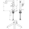 Vannas istabas izlietnes maisītājs Hansgrohe Tecturis S, ar Push-Open izplūdi, CoolStart, EcoSmart, matēta balta, 73364700 NEW