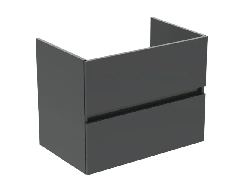 Шкаф для раковины Ideal Standard Eurovit+, 70x55x44 см, 2 ящика, темно-серый, R0261TI