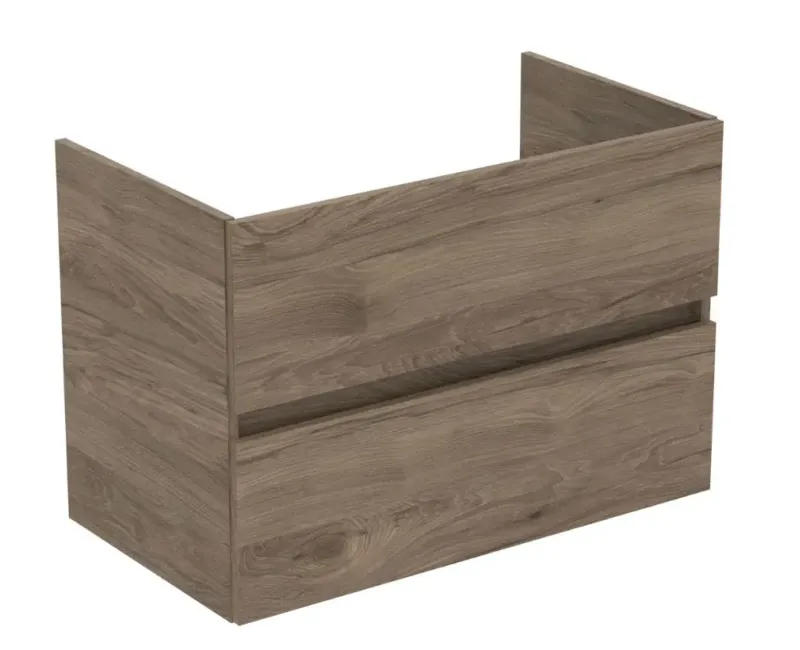 Ideal Standard Eurovit+ sieninis spintelė, 55x80x44 cm, 2 stalčiai, riešutų, R0263Y9