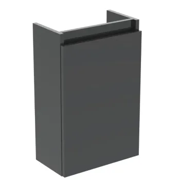Vannas istabas skapītis Ideal Standard Eurovit+, (bez izlietnes) 55x35x20 cm, 1 durvis, kreisā/ labā puse, spīdīga pelēka, R0271TI