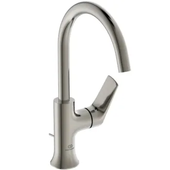 Смеситель для раковины Ideal Standard La Dolce Vita, с клапаном, Silver Storm, BD657GN