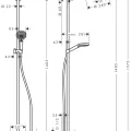 Dušas sistēma Grohe Crometta S Showerpipe 240 ar termostatu 27320000 hromēts