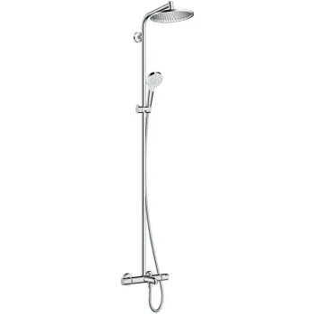 Dušas sistēma Hansgrohe Crometta, ar termostatu, Dušas sistēma S 240, hroms, 27320000 NEW