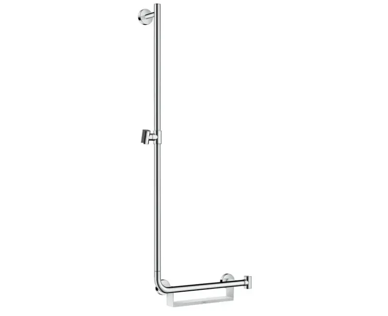 Душевой стержень Hansgrohe Unica, 110 см, левый, белый/хром, 26403400
