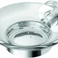 Ziepju trauks Ideal Standard IOM, ar turētāju, caurspīdīgs stikls/hroms, A9123AA