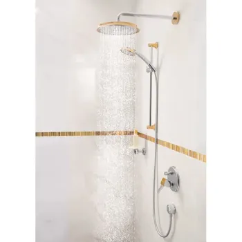 Dušas galva Hansgrohe Raindance Classic, hroms/zeltīts, 27424090 NEW