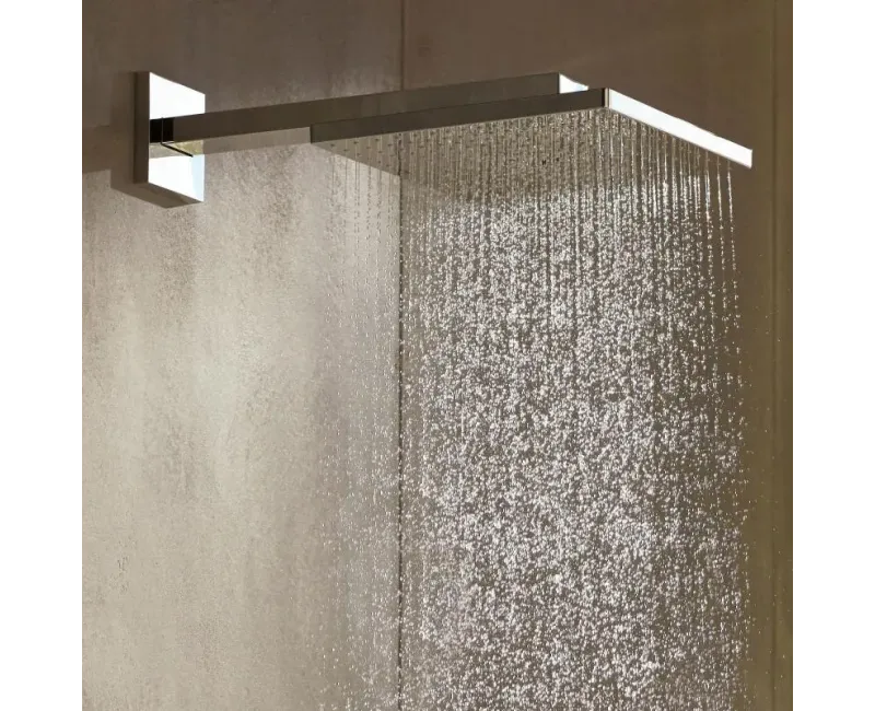 Dušo galva Hansgrohe Raindance E, 30x30 cm, EcoSmart, montuojama ant sienos, chromas, 26239000 NEW