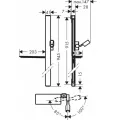 Душевой стержень Hansgrohe Unica'E, 90 см, с душевым шлангом, хром, 27640000