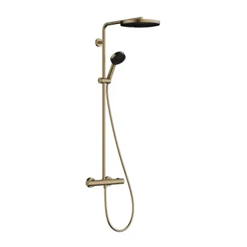 Dušas sistēma Hansgrohe Pulsify S Puro, ar termostatu, diametrs 26 cm, 3 režīmi, matēta bronza, 24237140 NEW