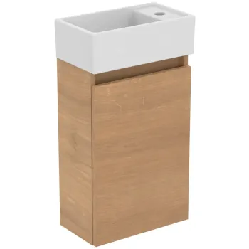 Vannas istabas skapītis Ideal Standard Eurovit+, 55x35x20 cm, ar izlietni, 1 durvis, dabīgs ozols, R0569Y8