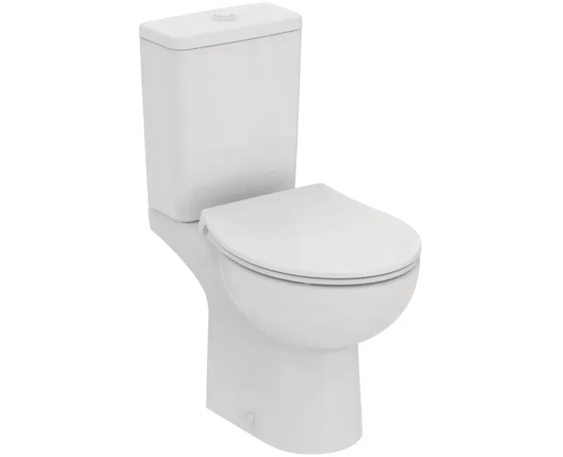 Унитаз Ideal Standard Eurovit, с сиденьем SoftClose, с варьируемым выпуском, белый, W007301