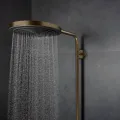 Dušas sistēma Hansgrohe Pulsify S Puro, ar termostatu, diametrs 26 cm, EcoSmart, matēta bronza, 24223140 NEW