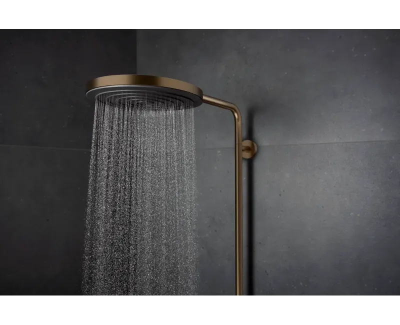 Dušas sistēma Hansgrohe Pulsify S Puro, ar termostatu, diametrs 26 cm, EcoSmart, matēta bronza, 24223140 NEW