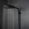 Dušas sistēma Hansgrohe Pulsify S Puro, ar termostatu, diametrs 26 cm, 3 režīmi, EcoSmart, matēta melna, 24237670 NEW