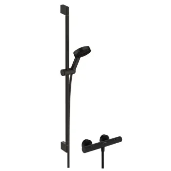 Dušas komplekts Hansgrohe Pulsify Select S, ar termostatu, 3 režīmi, matēta melna, 24261670 NEW
