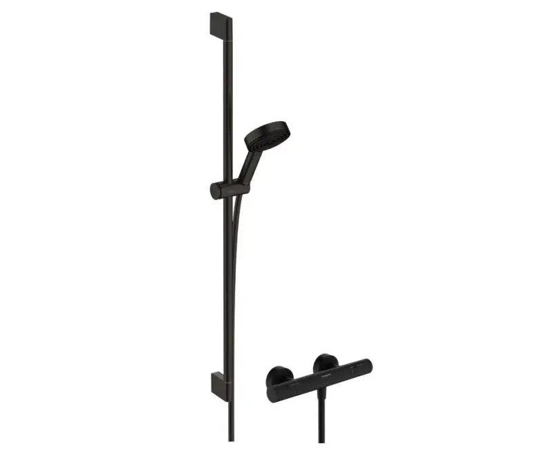 Dušas Sistēma Hansgrohe Pulsify Select S, ar termostatu, 3 režīmi, matēta melna, 24261670 NEW