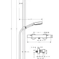 Dušas Sistēma Hansgrohe Pulsify Select S, ar termostatu, 3 režīmi, matēta melna, 24261670 NEW