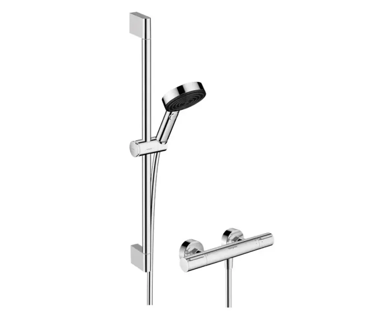 Душевая система Hansgrohe Pulsify Select S, с термостатом, 3 режима, хром, 24272000