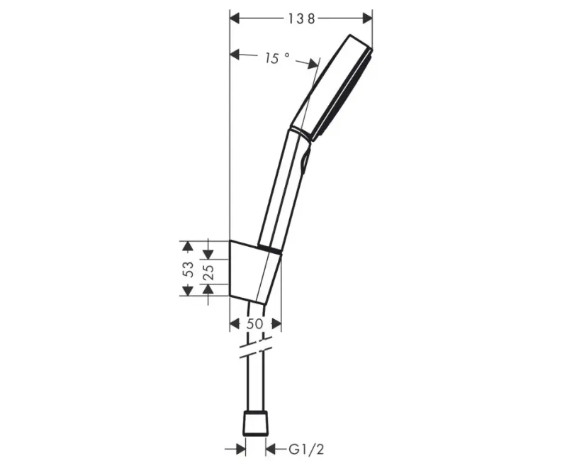 Dušas Sistēma Hansgrohe Pulsify Select S, 3 režīmi, matēta melna, 24305670 NEW