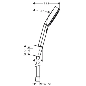 Dušas komplekts Hansgrohe Pulsify Select S, 3 režīmi, EcoSmart, matēta balta, 24306700 NEW