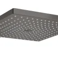 Dušo galva Hansgrohe Raindance E, 30x30 cm, EcoSmart, su sieniniu laikikliu, matinė juoda chromas, 26239340 NEW