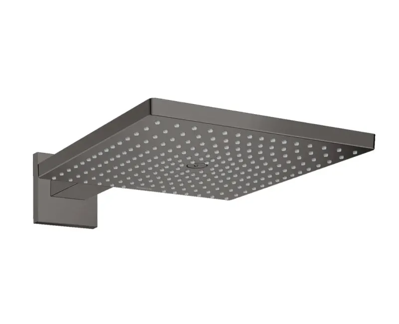Dušo galva Hansgrohe Raindance E, 30x30 cm, EcoSmart, su sieniniu laikikliu, matinė juoda chromas, 26239340 NEW