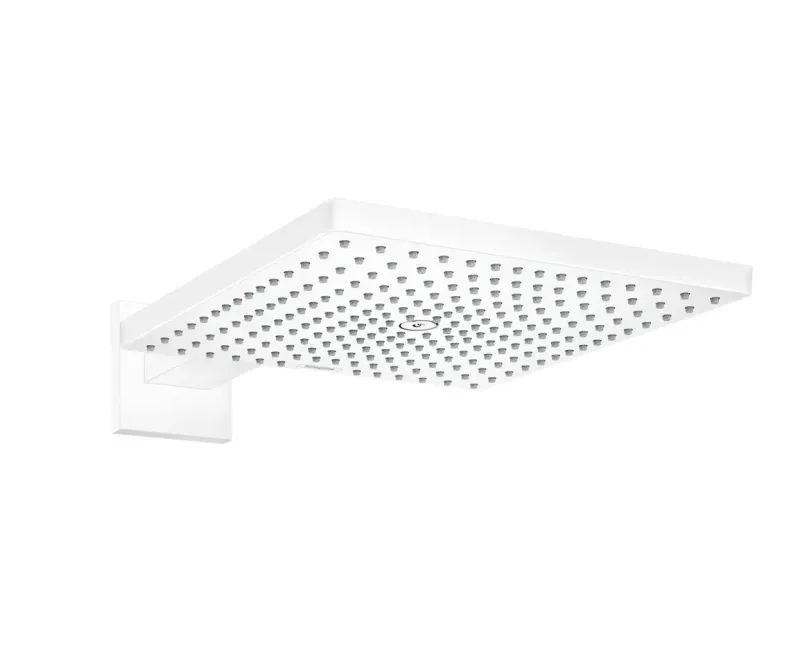 Душевая голова Hansgrohe Raindance E, 30x30 см, EcoSmart, матовая белая, 26239700